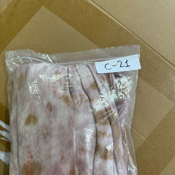 🍁NWT Young Fabulous and Broke YFB Siren Shirt Wrap Midi Dress Adobe Rose Spin XS - Picture 15 of 16